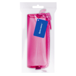 Пенал BRAUBERG с объемной "тракторной" молнией 1 отделение ПВХ 22х8х6 5 см "Ultra pink" (2 штуки в упаковке)