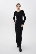 Платье-лапша макси Alexandra Talalay KD008 черное