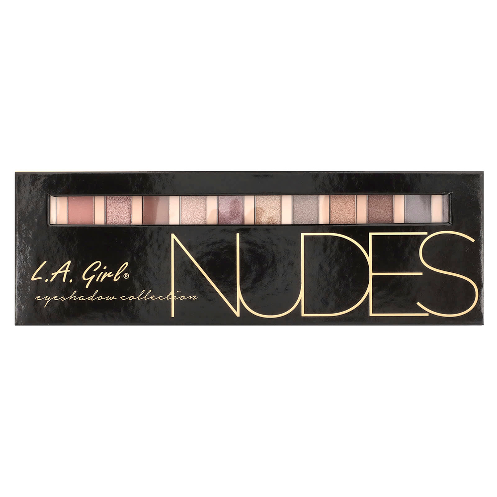 L.A. Girl, Beauty Brick, палитра теней для век из 12 цветов, GES331 Nudes, 12 г (0,42 унции)