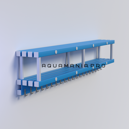 Полка навесная (вариант 3) - 2000х250х320 мм
