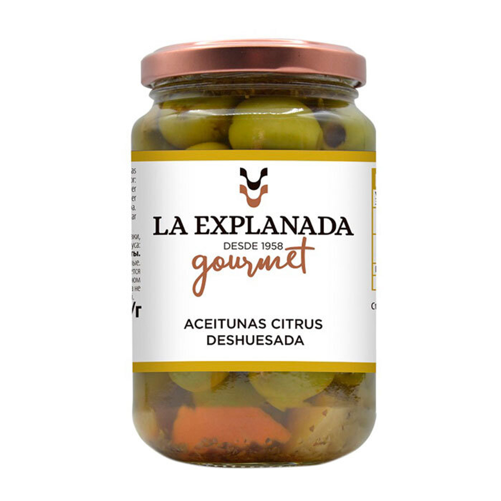 Explanada Gourmet Оливки цитрус.без косточек 370гр.