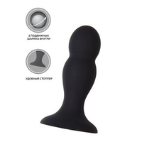 Черная анальная втулка 10,5см Erotist Toys Anal Plug Hidro Size M