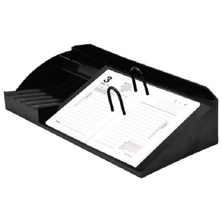 Подставка-органайзер для календаря Staff, большая, пластиковая, черная