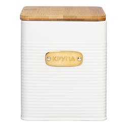 Банка для хранения крупы Irmel, 3,2 л, молочная