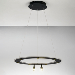 740467 Люстра DIVE LED 90W 4900LM G ЧЕРНЫЙ 3000-6000К