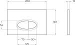 Кнопка смыва BelBagno BB051CR хром