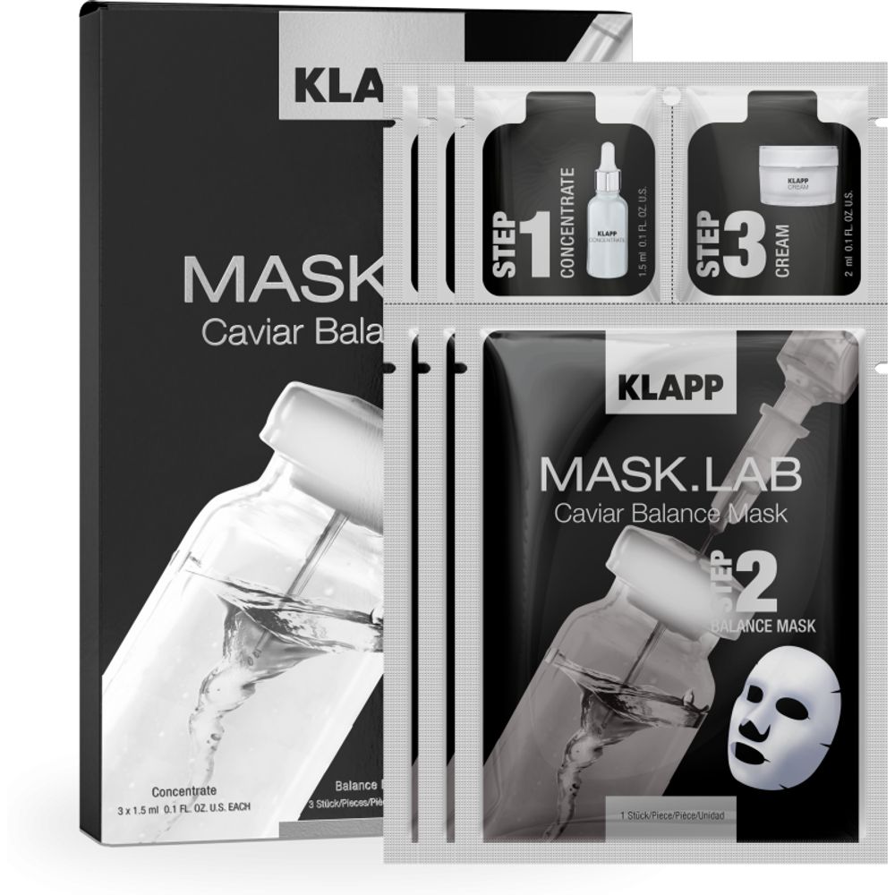 KLAPP MASK.LAB Caviar Balance Mask 3 pcs.