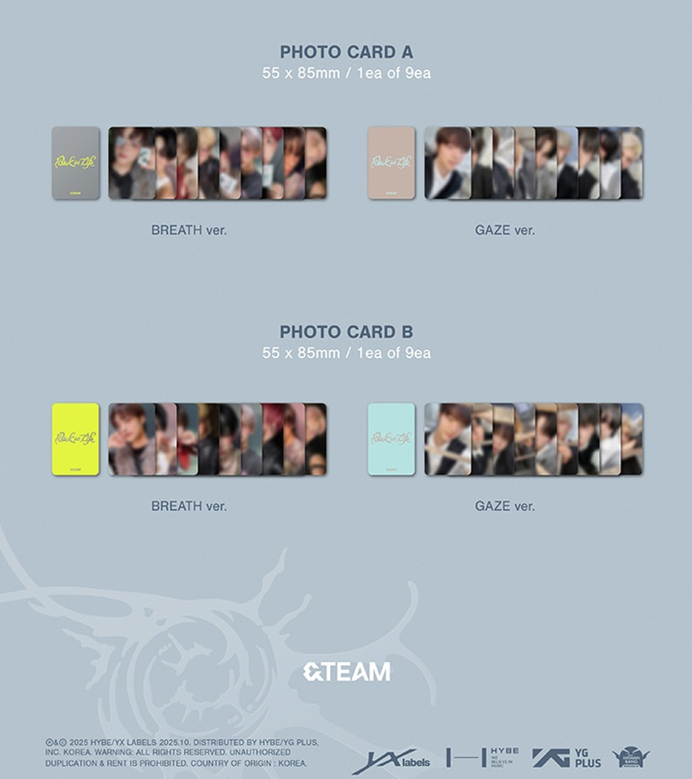 Альбом &TEAM - KR 1st Mini Album Back to Life