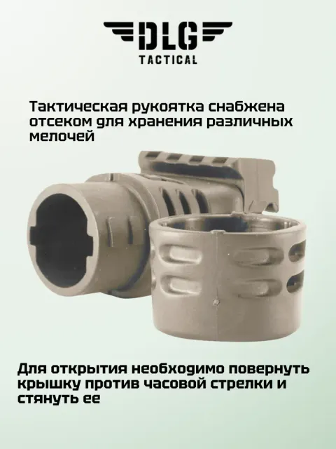 Короткая тактическая рукоятка с планкой Picatinny