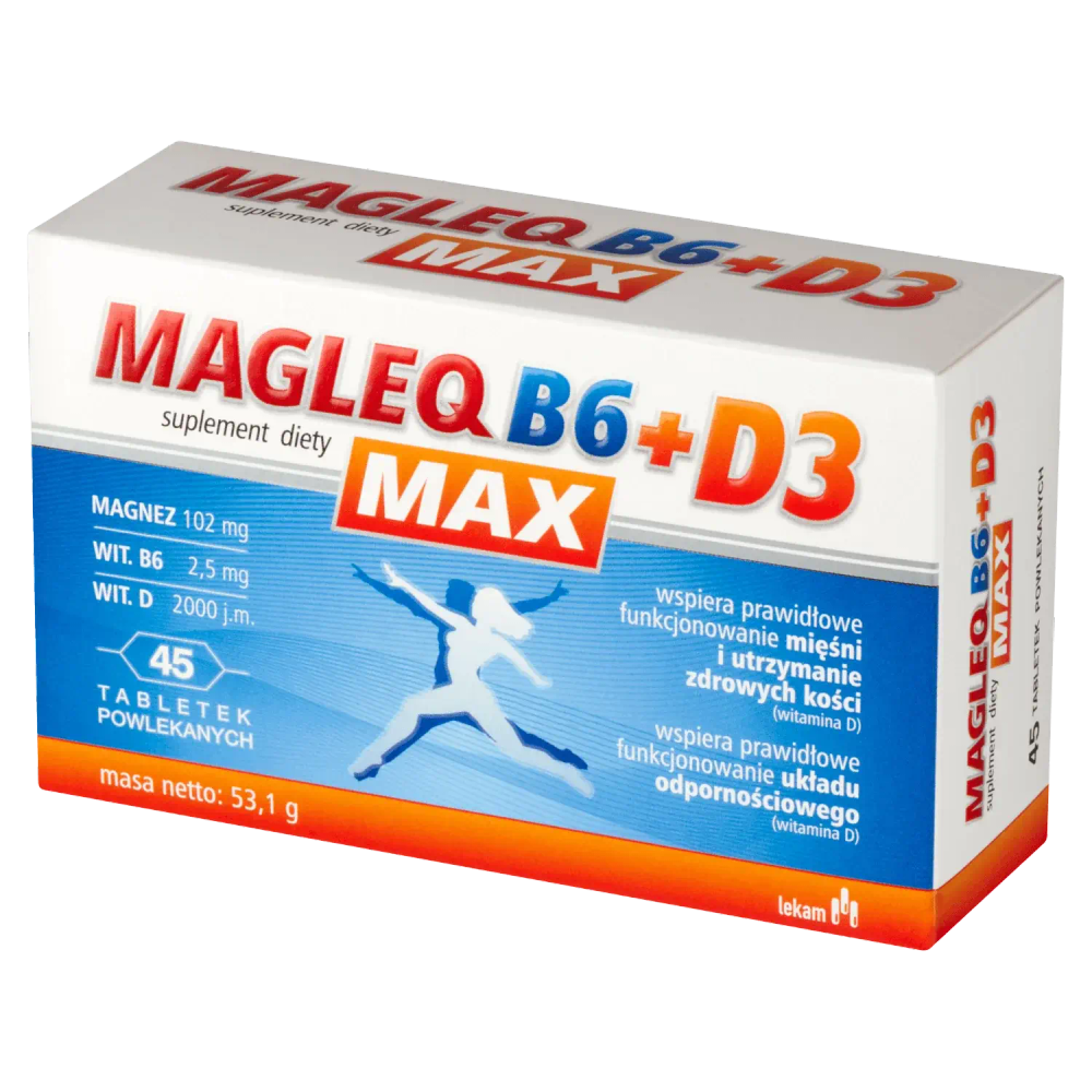 Magleq B6 Max + D3 - 45 таблеток