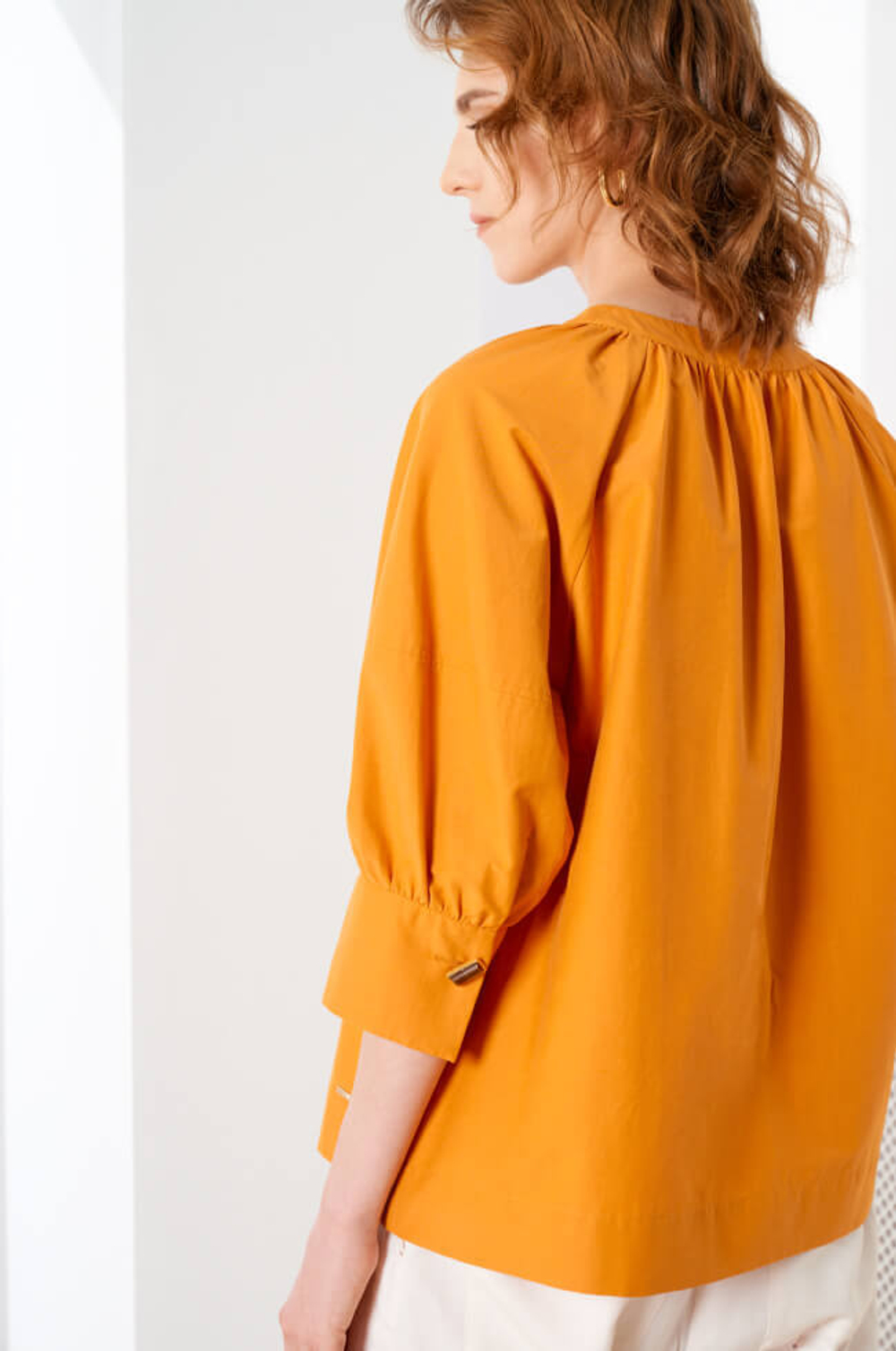 22342 Блузка женская (оранжевый)