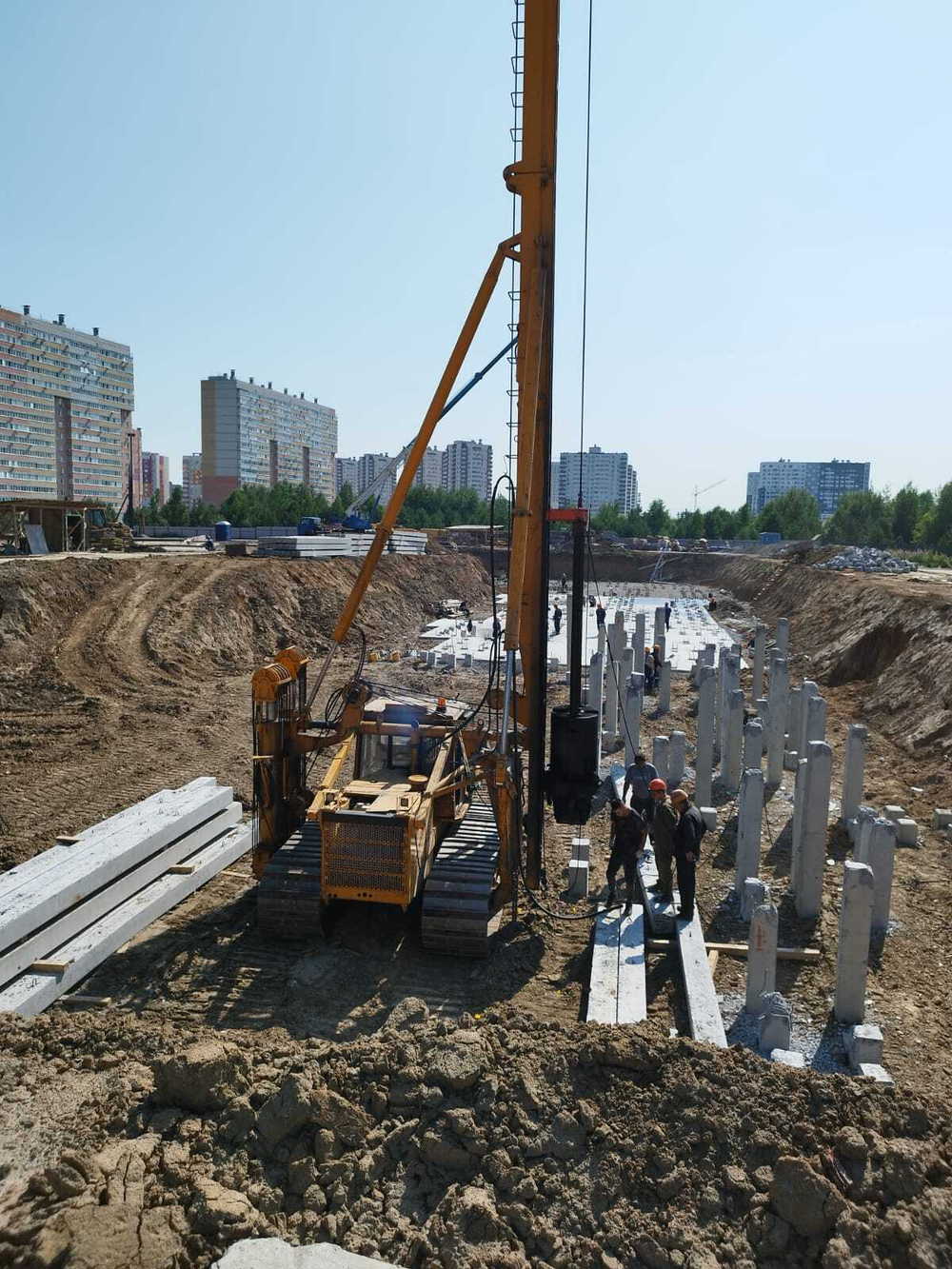 Услуги сваебойной установки СП-49 / погружения свай