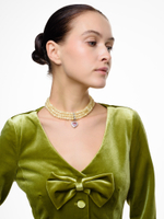 Колье "Yellow Heart" Silver