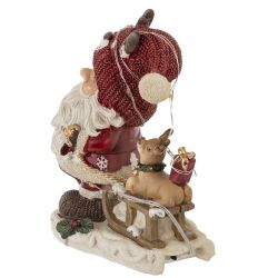 GAEM Фигурка декоративная "Дед Мороз", с подсветкой (3хLR44,н/п), L1, L11,5 W7 H13 см, 2в.