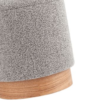 Пуф с ящиком Холли XS букле серый