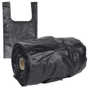 Пакет майка рулон Китай черная 200*400 680 гр/рул ± 5%  24 рул/меш