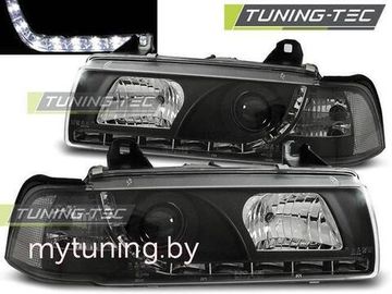 Передние фары Bmw 3 E36 daylight black