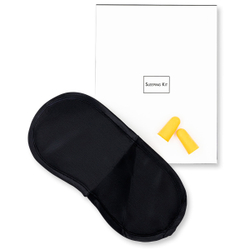 Набор для сна (маска для сна и беруши) "Black & White" картонная коробка