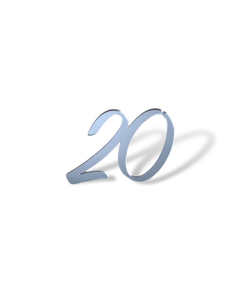 Цифра топпер  "20" , 5см, акрил  2мм