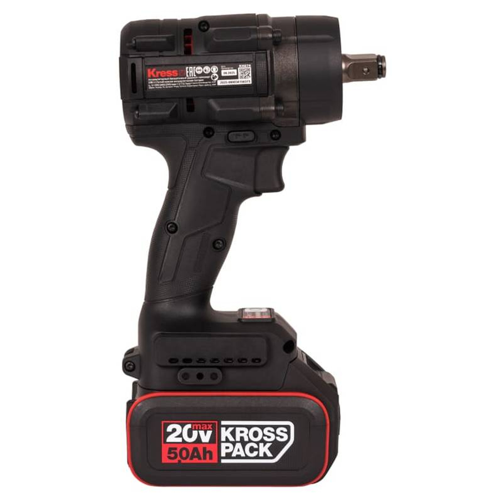 Гайковерт аккумуляторный ударный KRESS KH276, 2 акк, ЗУ, кейс