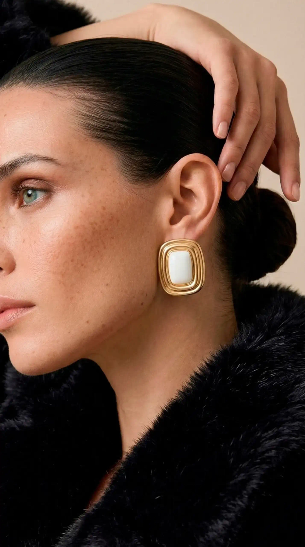 Серьги Классик, Золотые