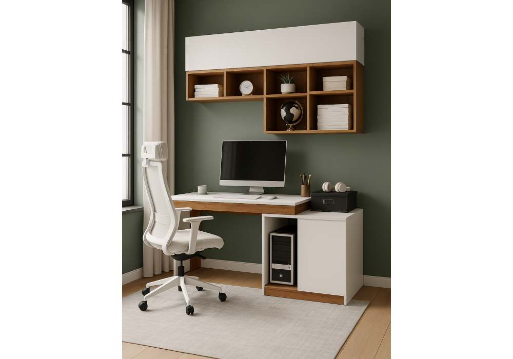 Корпусная мебель Woodville Модена  4 белый, дуб вотан