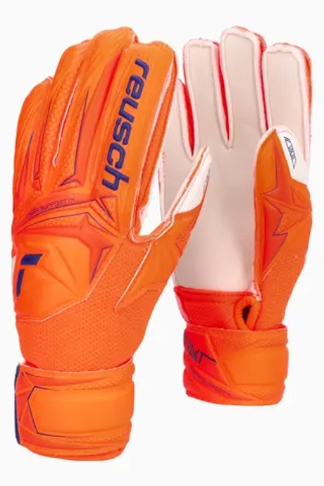 Вратарские перчатки Reusch Attrakt Solid Finger Support Junior - оранжевый
