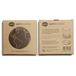 Набор подставок 2шт Qualy World Coaster зеленые