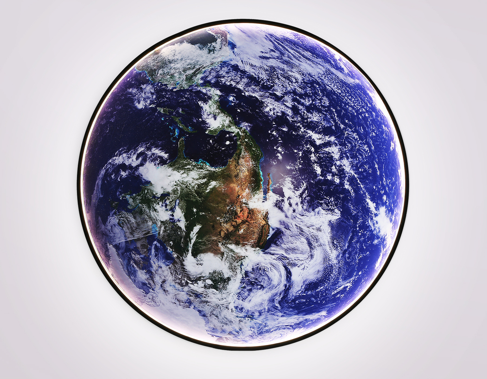 Светильник светодиодный настенно-потолочный FW11136 BK черный 50W LED 3000-6400K D800*38