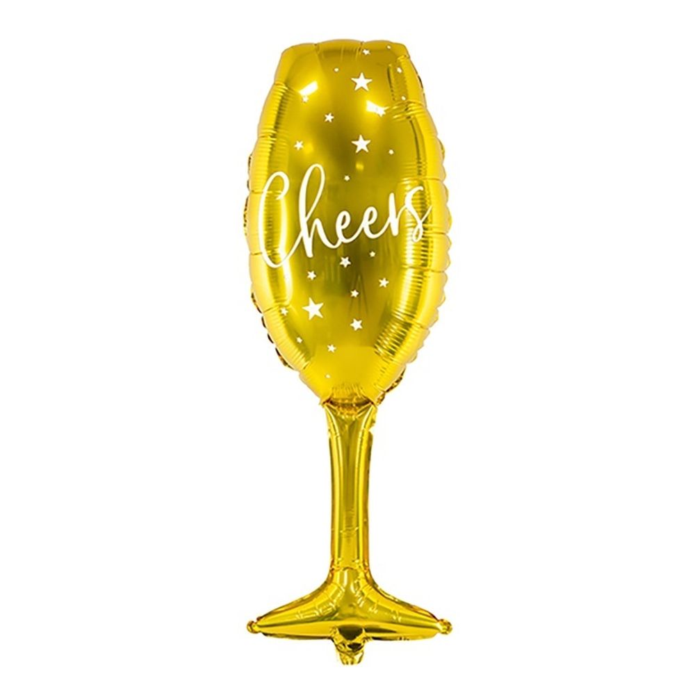 Шар Фигура Бокал CHEERS Gold