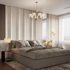 5403/5 CLASSIC ODL_EX23 171 бронзовый/светло-коричневый/кремовый металл/керамика/ткань Люстра E14 5*40W LATTE