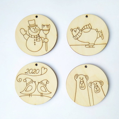 Подвески на ёлку d=6 см