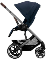 Детская прогулочная коляска Cybex Balios S Lux SLV Ocean Blue с дождевиком