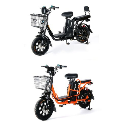 Электровелосипед KKC K80 оранжевый/чёрный возможна установка багажника для курьеров