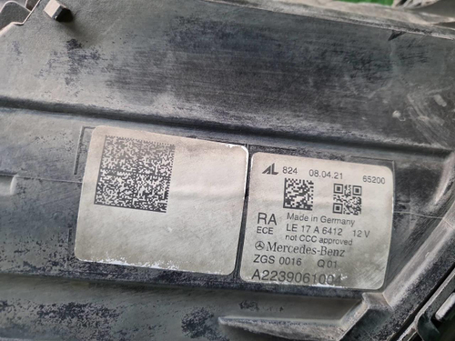 Фара правая Mercedes S W223 (20-нв) Multibeam LED