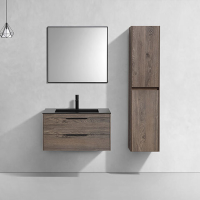 База под раковину Chiara 2D 800 подвесная, 2 выкатных ящика soft-close, R.Oak, , шт