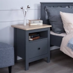 Тумба САГА, 51,2*41,4*62,2 см, серый/ясень