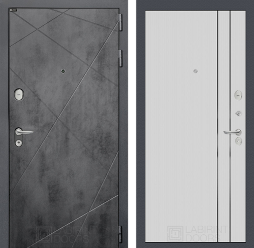 Лофт 10 белый рельеф софт с молдингом