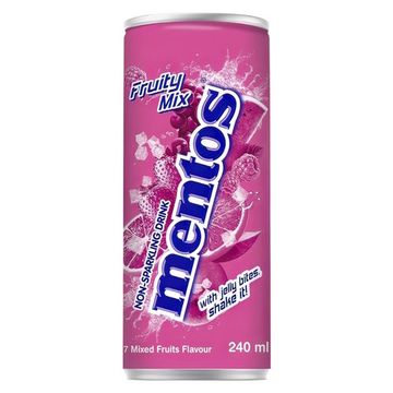 Напиток с кусочками желе Mentos Fruity Mix со вкусом фруктовый микс, 240 мл