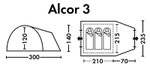 ПАЛАТКА КЕМПИНГОВАЯ FHM ALCOR 3