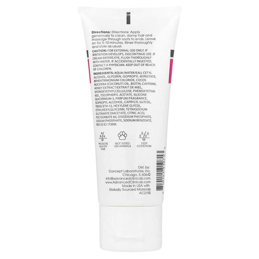 Advanced Clinicals, Биотин, маска против ломкости волос, 59 мл (2 жидк. унц.)