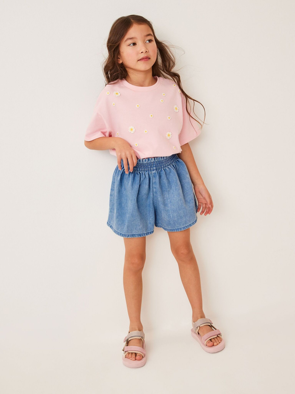 Шорты джинсовые для девочки Next M42-162, Синий