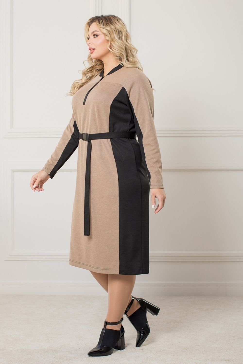 Платье 1291 песочный Novita (Акция)