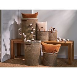 Корзина для хранения Sustainable collection, Ø37х52 см, бежевая