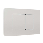 Кнопка смыва WAVE SS01 универсальная, БЕЛЫЙ, прямоугольная, НЕРЖ