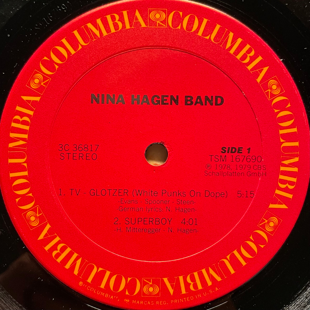 Nina Hagen Band ‎– Nina Hagen Band (США 1980г.) 10"