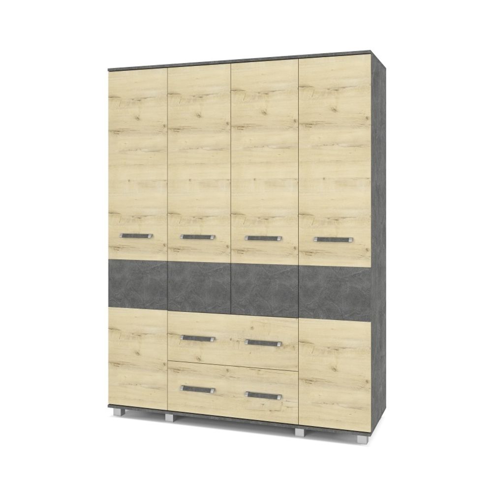 Шкаф четырехстворчатый "Виора" В43, ЛДСП, MODERN