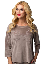 Спортивный костюм с объёмной вышивкой (Размер: XL) (Цвет: синий)