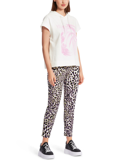 Marc Cain Свитшот с короткими рукавами и капюшоном