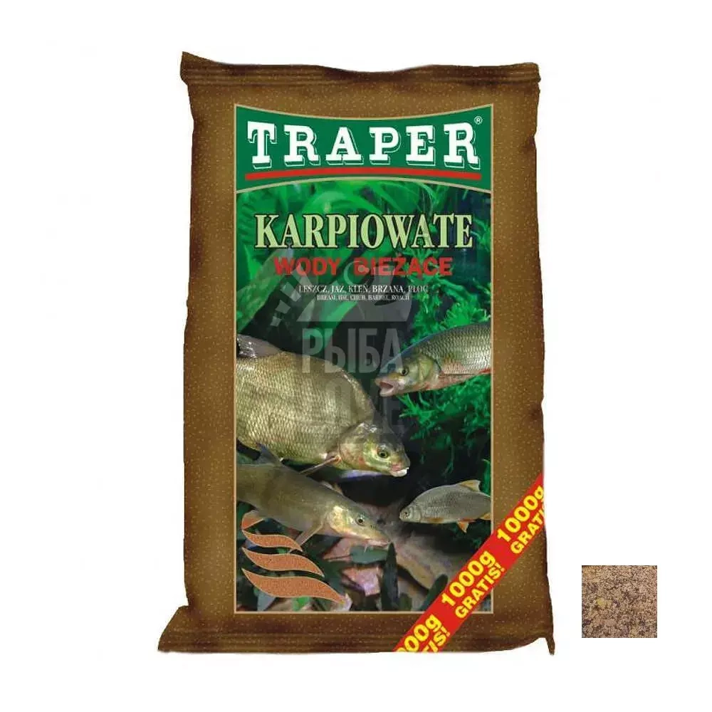 Прикормка Traper Карповая Karpiowate 5 кг Трапер wody biezące
